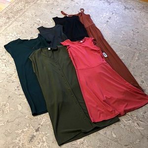 Set 6 Women’s Old Navy Tall Small Dresses (1 is a Romper)